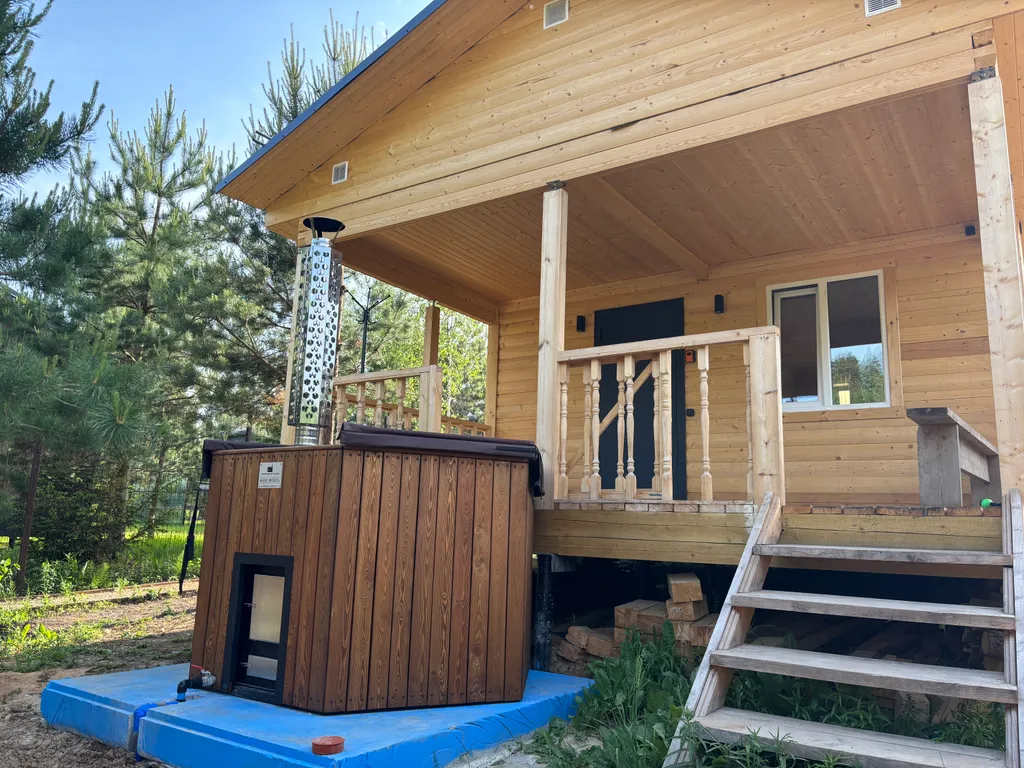 Коттедж Дом у леса с баней и чаном #2 — Семеновское