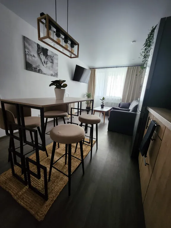 Квартира Уютная студия у метро Девяткино — аренда посуточно в Мурино