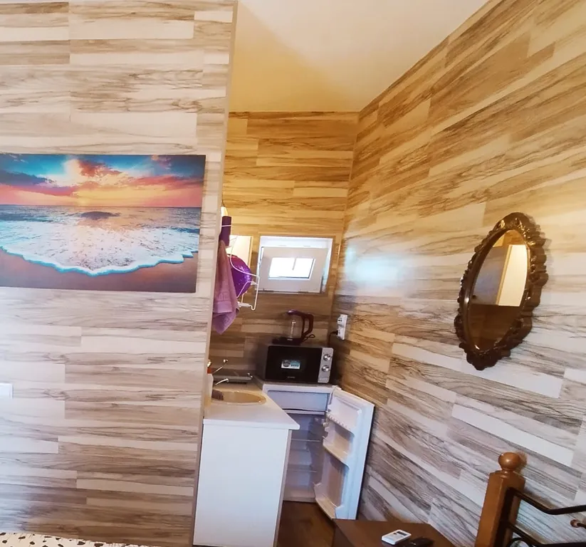 Студия с кухней удобствами балконом, 7 минут до моря