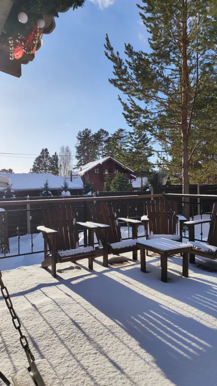 Уютный дом с камином и кедровой баней-бочкой на дровах