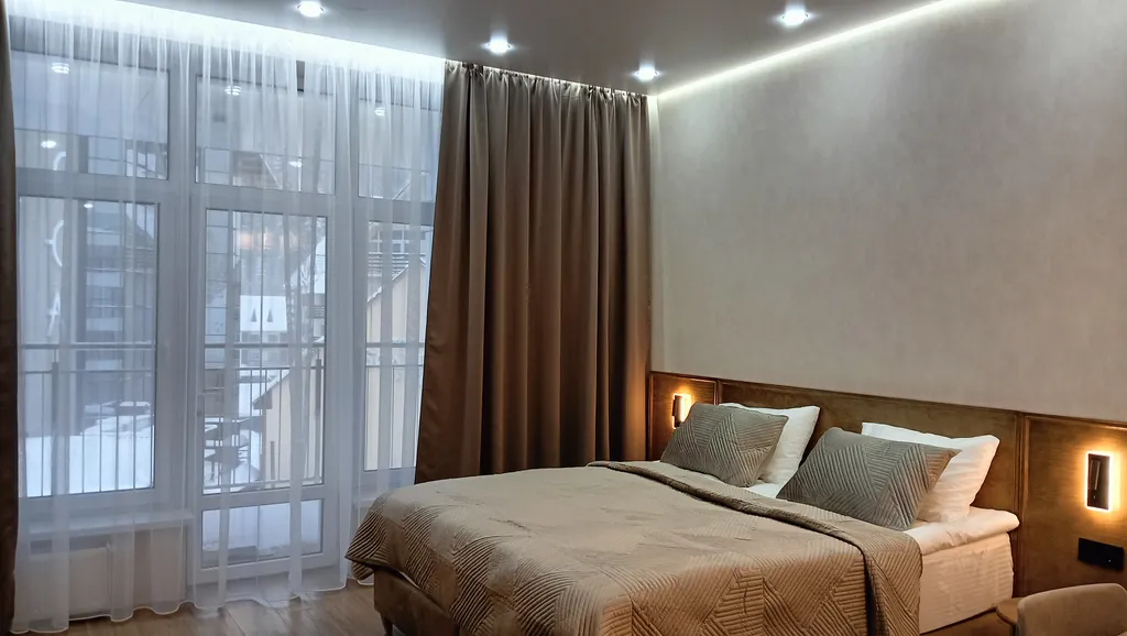 Просторная красивая студия 48м2 с шикарным видом, 400м от подьемника