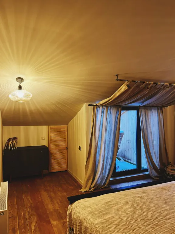 Дом с сауной и купелью с шикарным видом на озеро