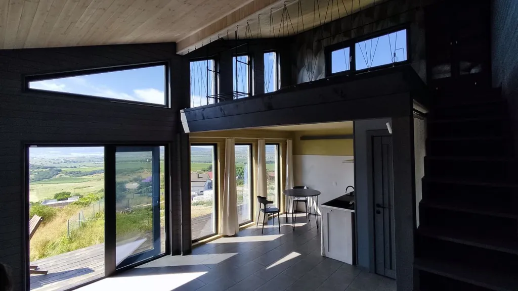 Уютная дача с фантастическими видами и купелью на дровах