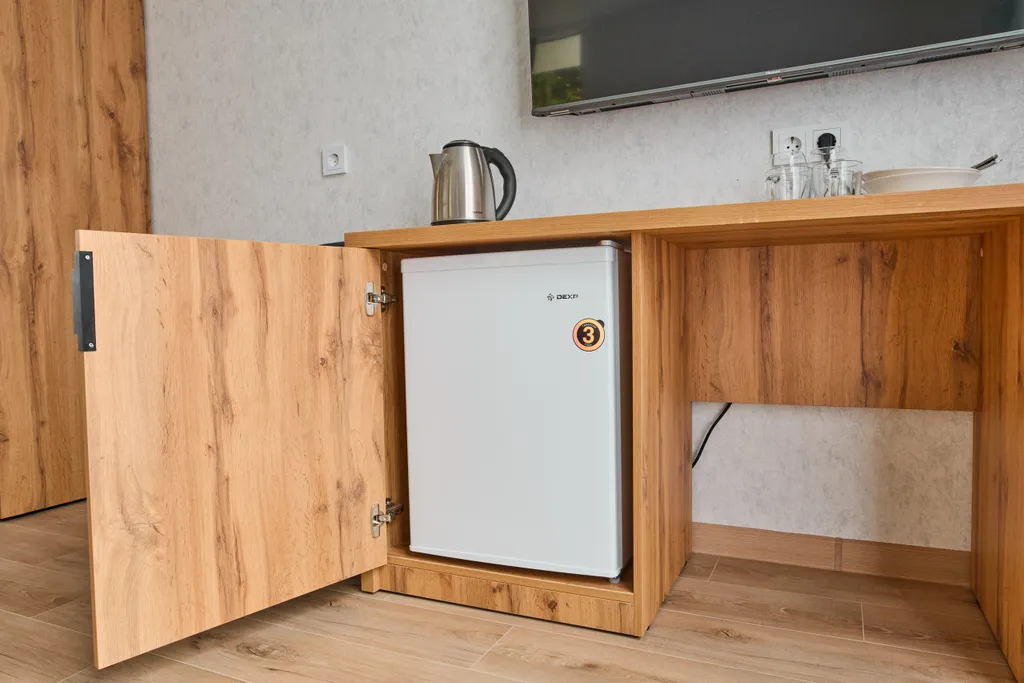 Панорамный двухместный апартамент комфорт с мини-кухней и балконом