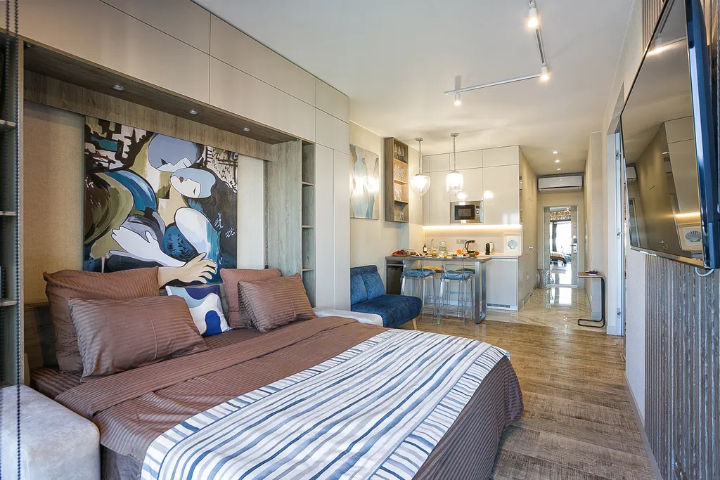 Двухкомнатный апартамент с видом на море с террасой с 2 санузлами