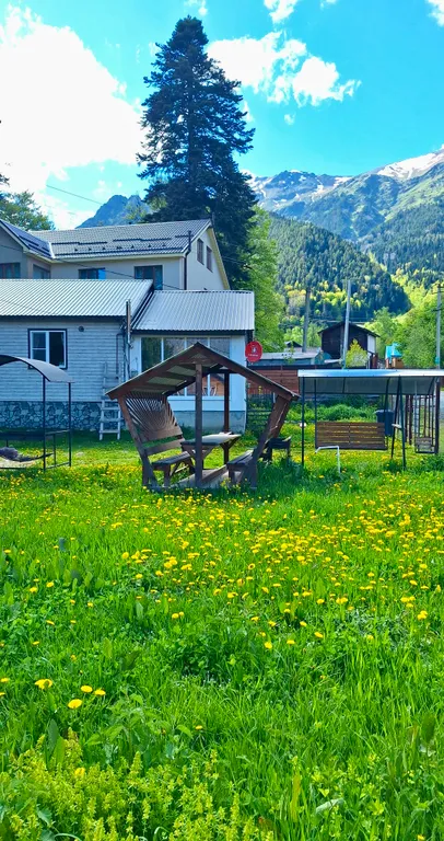 Коттедж Коттедж Тихий дворик — Архыз