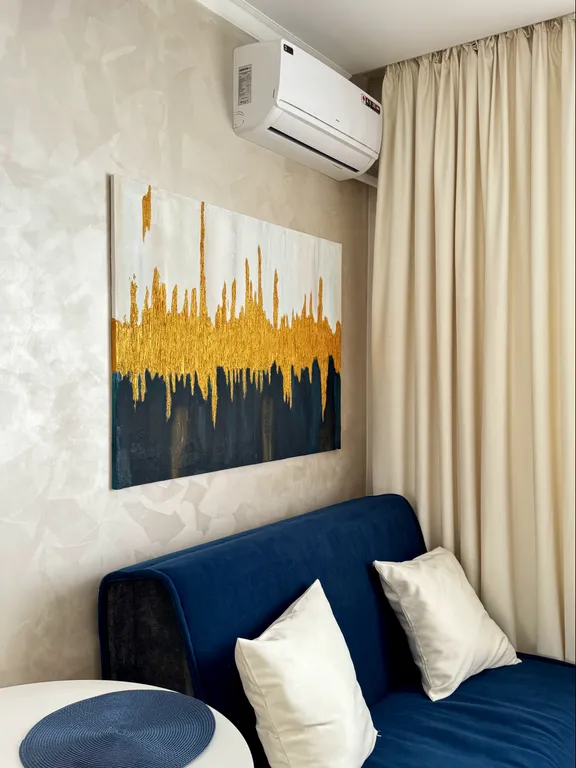 Уютная студия с панорамным видом на город!