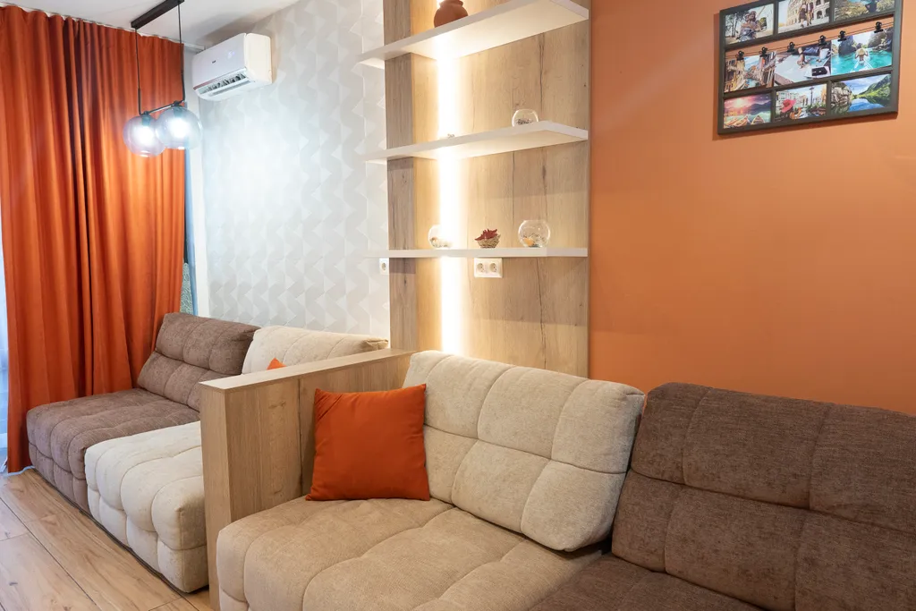 Апартаменты четырёхместные, новые, шикарные, море очень близко