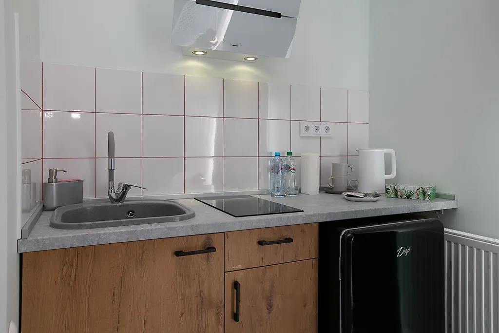 Dream - студия с кондиционером, личным двориком и барбекю