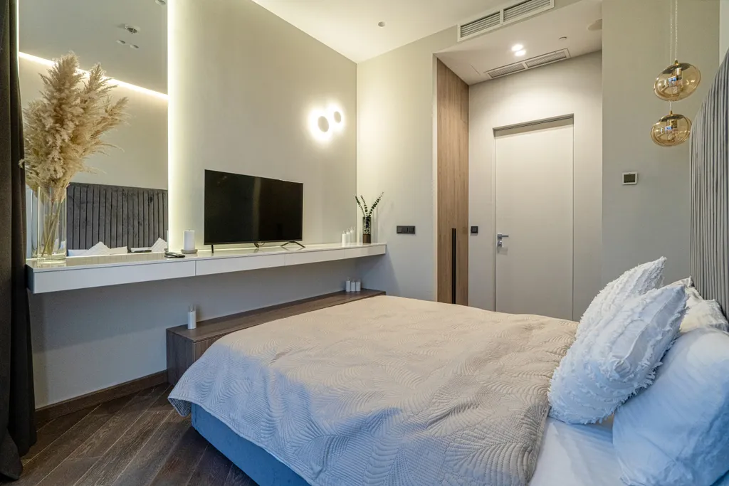 Апартамент с нежным интерьером и редким видом на город