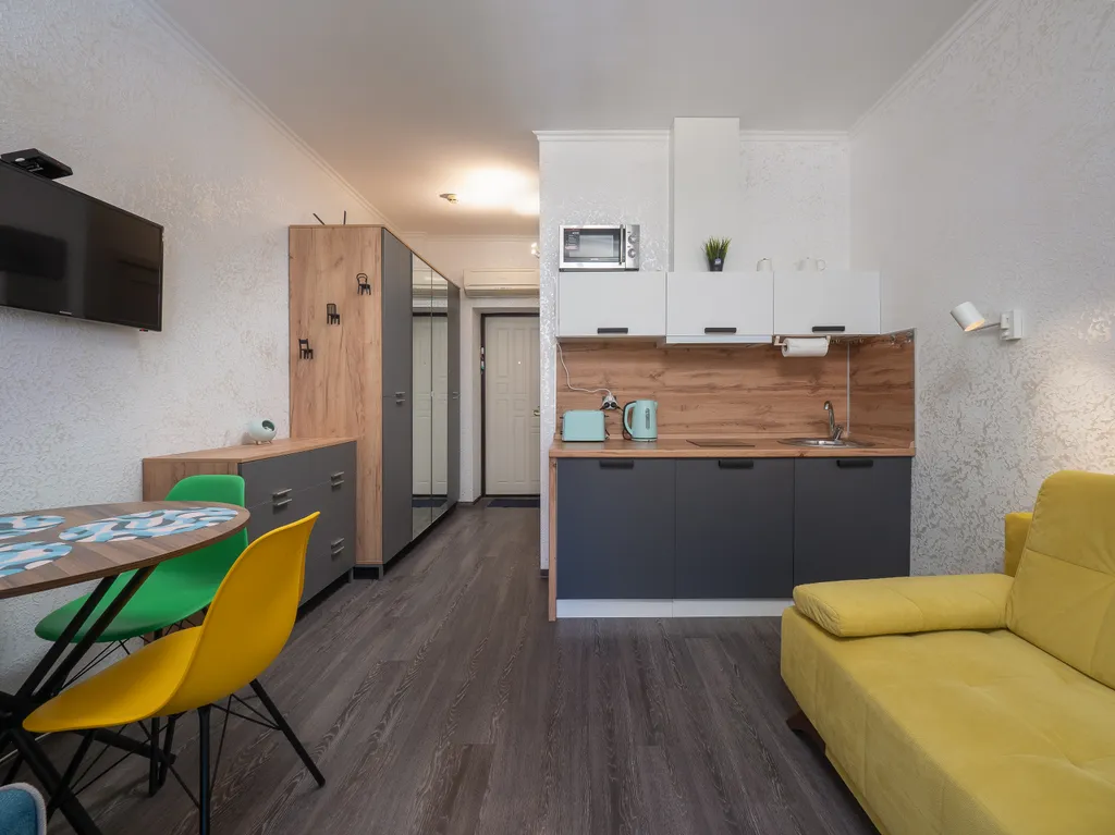 Квартира Квартира Студия у моря с теплым бассейном — Сириус