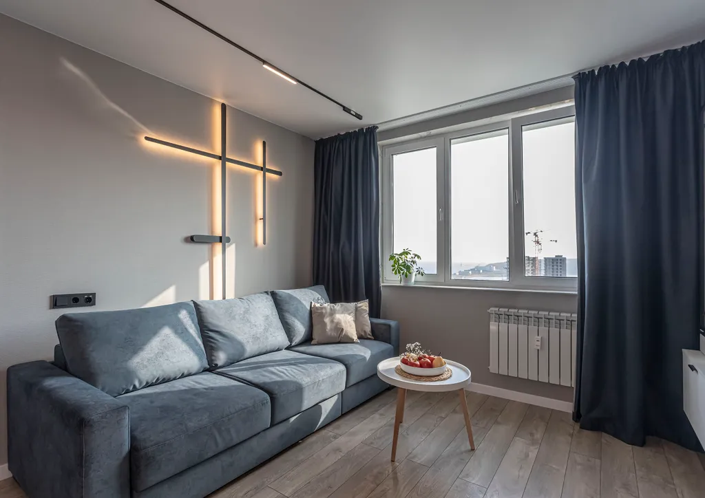 Квартира с видом на море на высоком этаже, рядом с островом Русским