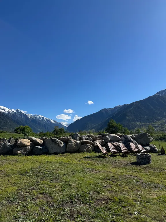 Барнхаус с шикарным видом на горы