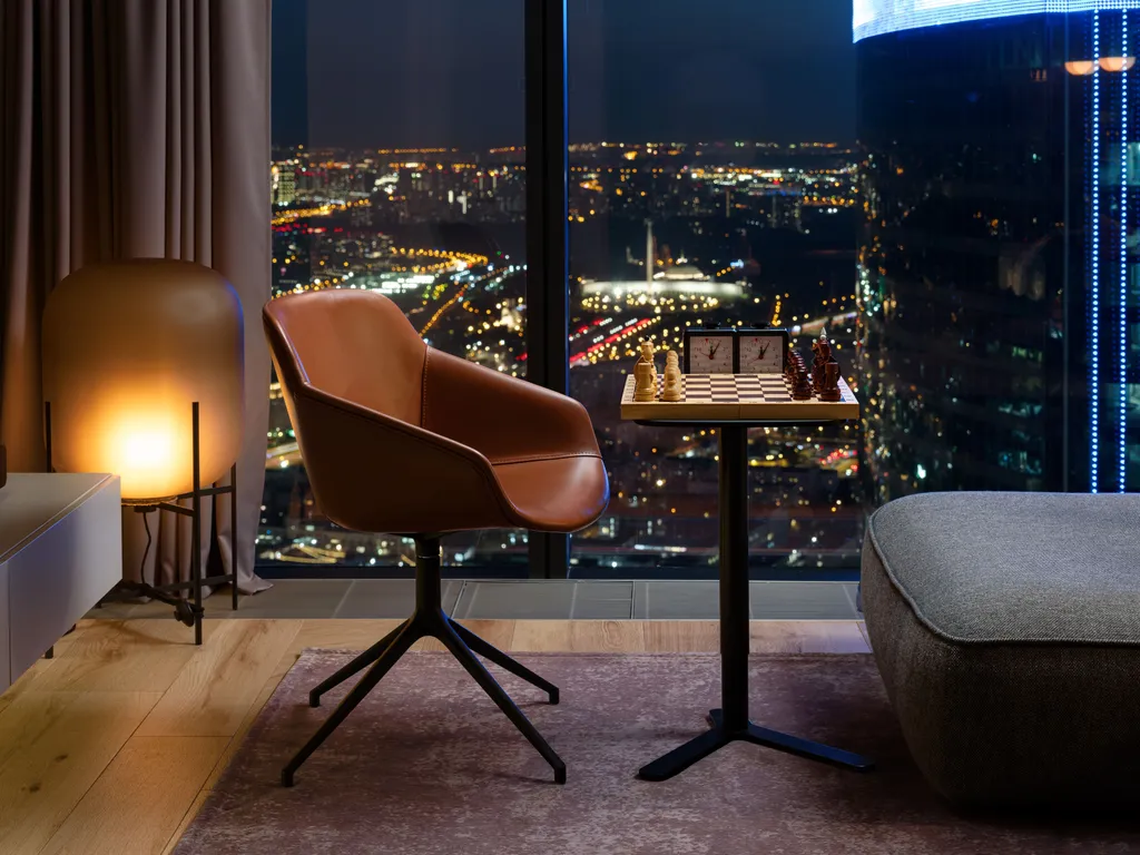 Самый стильный апартамент на 79 этаже с караоке! 20 тыс песен