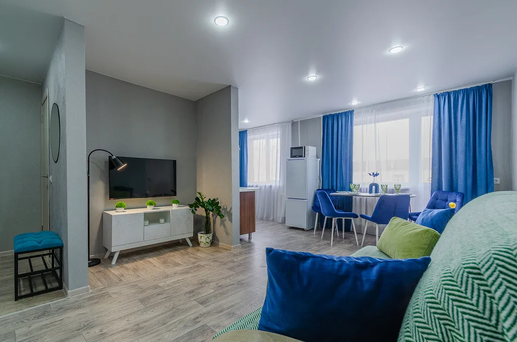 Квартира Аквамариновая 2 -комнатная с кондиционером — аренда посуточно в Чебоксары