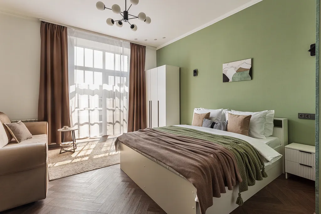 J&N Apartments Дизайнерская видовая студия с балконом