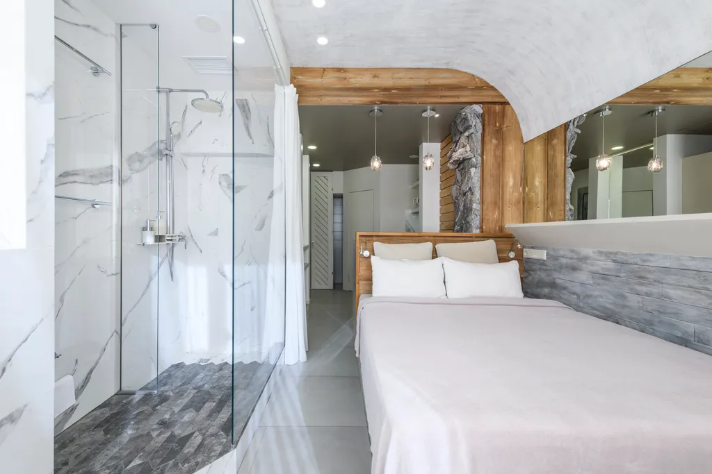 ЛАЙТ БЛЮ ДИЗАЙН-СТУДИЯ | 30 м² | Уют в стиле ростик с горным пейзажем!