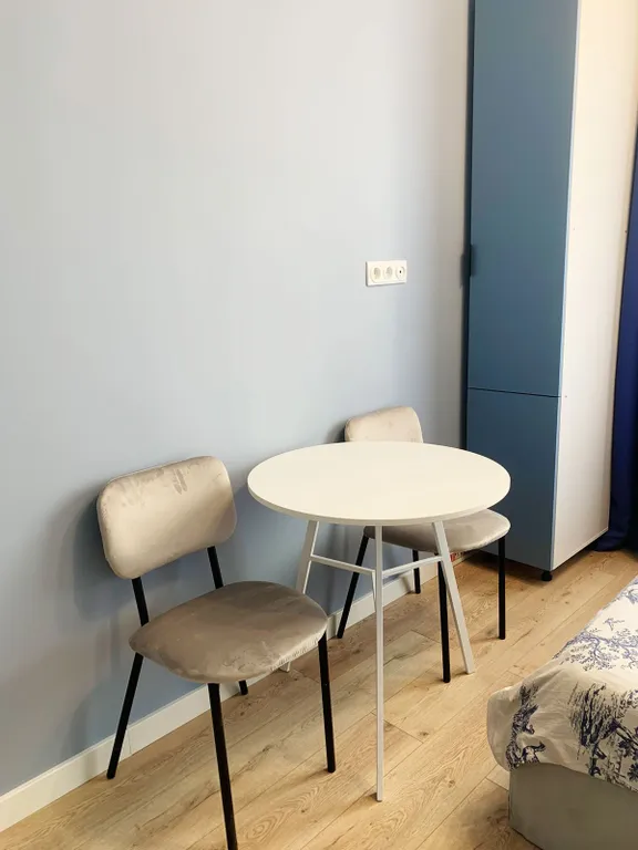 Студия в голубых тонах