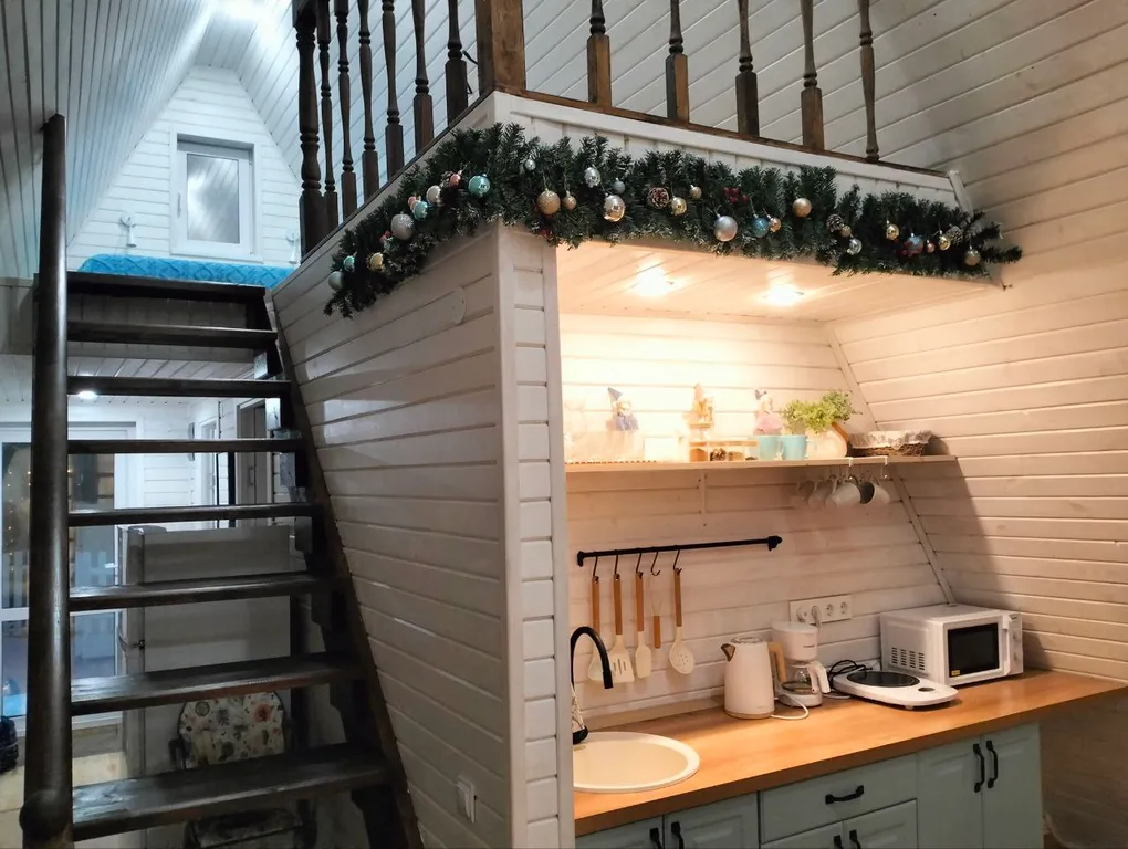 Дом с баней и чаном Просторы Грин