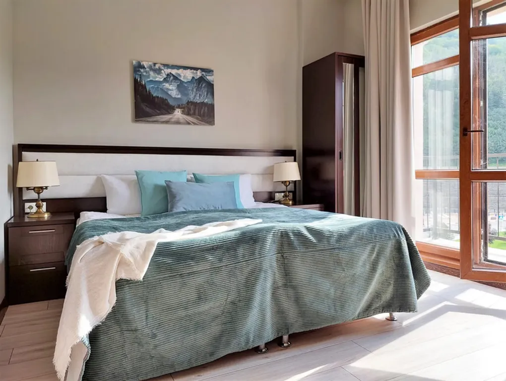 Уютное гнездышко с видом на главную ёлку Красной Поляны