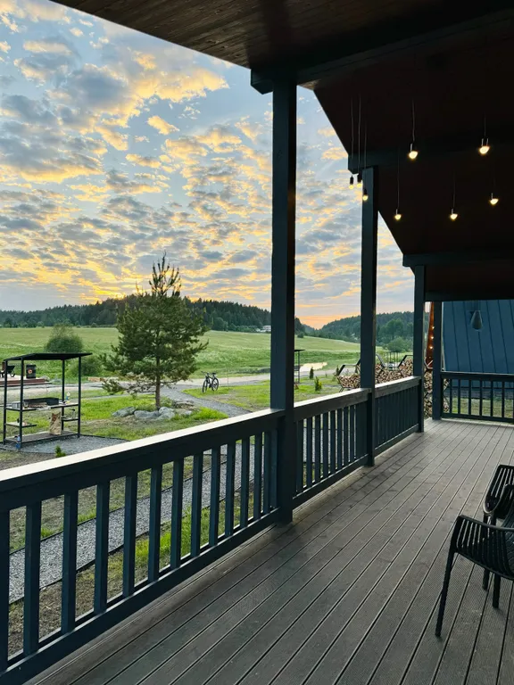 Уютный коттедж БарнХаус с сауной (включена) и сибирским чаном