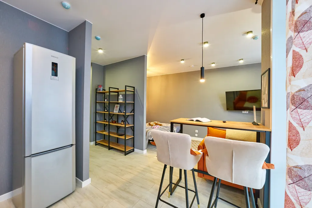 Современная студия в новом доме