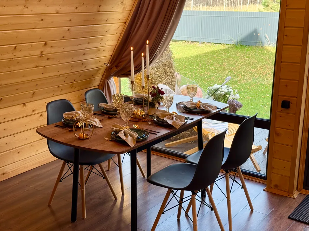 Коттедж Aframe, 2ух этажный дом, глэмпинг — Казань