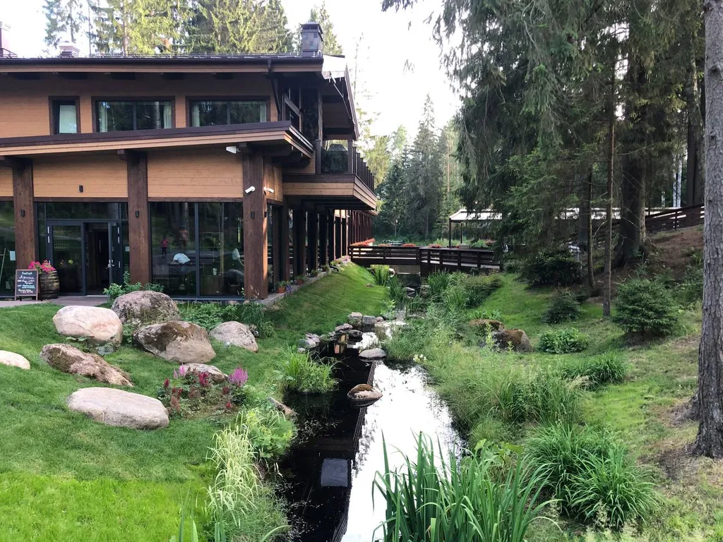 Ohtaloft апартаменты с террасой рядом с Охта парком