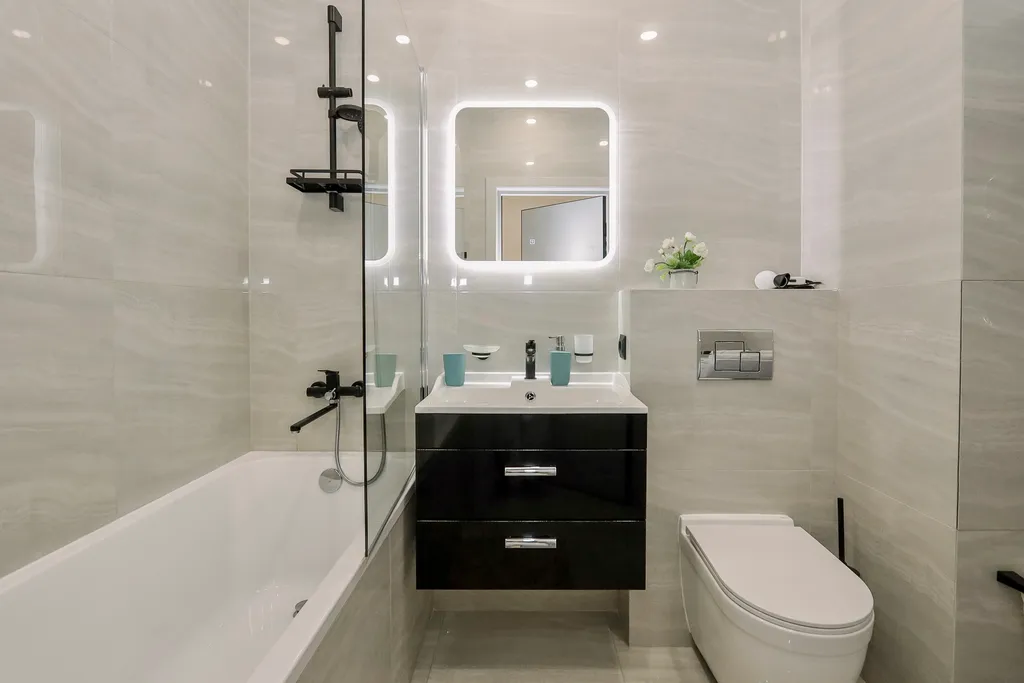 Студия c дизaйнерским интерьеpом