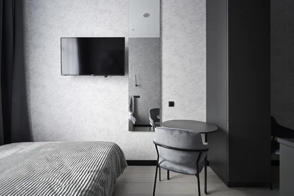 Квартира Квартира Студия в ЖК Park Side в монохромном стиле №1 — Санкт-Петербург