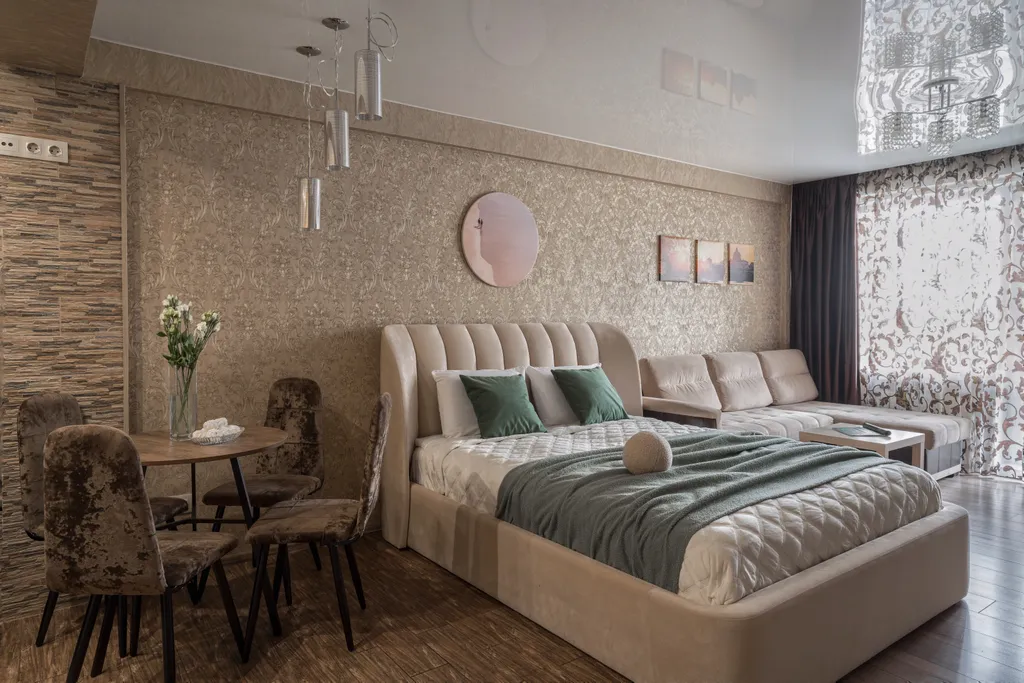 Красивая дизайнерская студия в центре микрорайона ГГМ рядом с ТЦ Кит