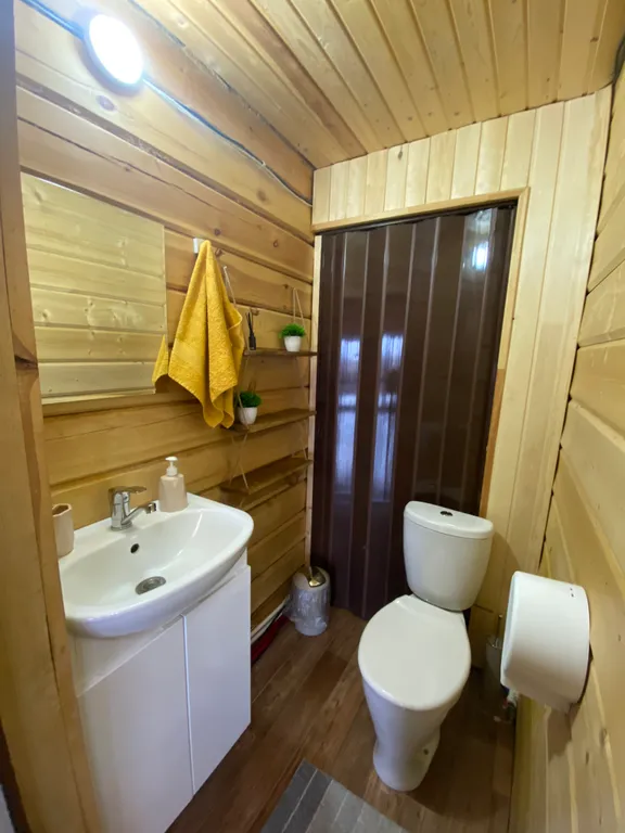 Дом Панорама - новый стильный современный дом с баней внутри