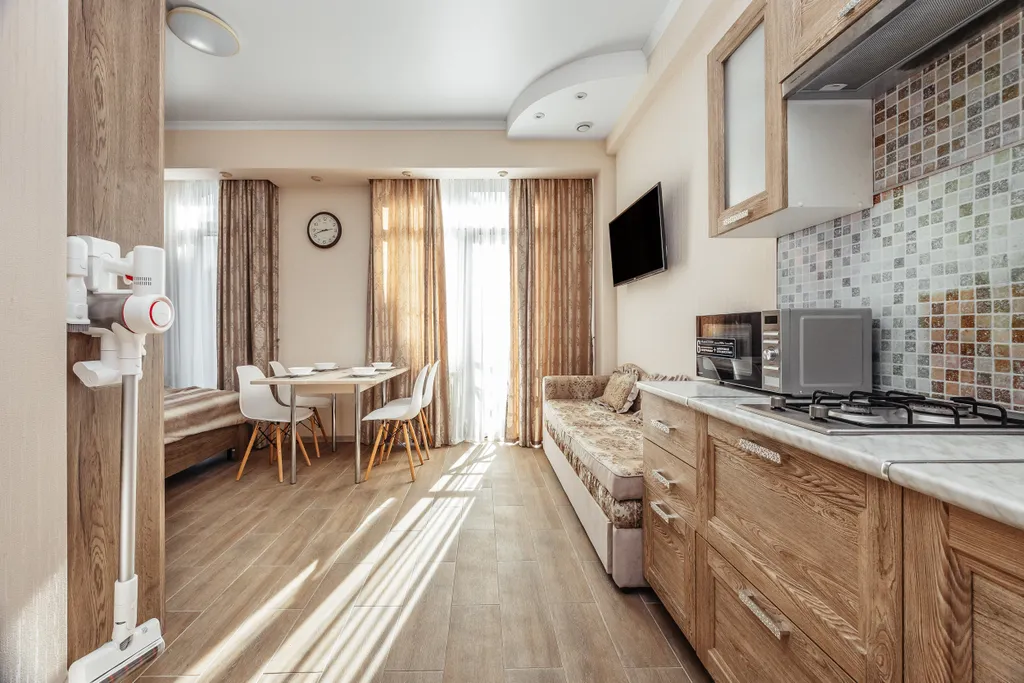 Квартира Квартира Светлая и уютная студия в центральной части Адлера у моря — Адлер