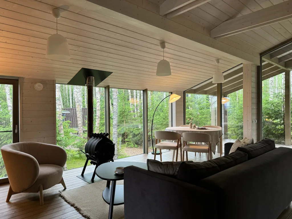 Коттедж Панорамный дом с сауной у заповедника — Семеновское