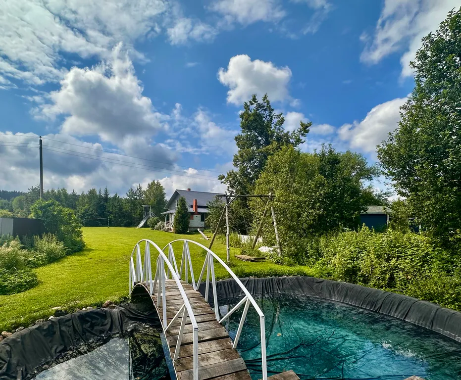 Коттедж Дом с камином, прудом и красивым закатом — Крюково