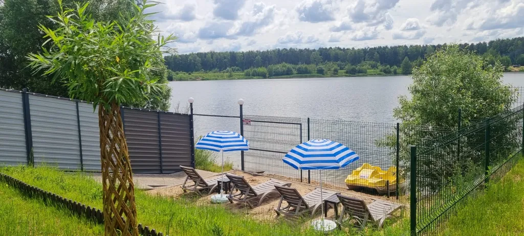 Дом Мечта на берегу на озере с собственным пляжем и сауной в доме