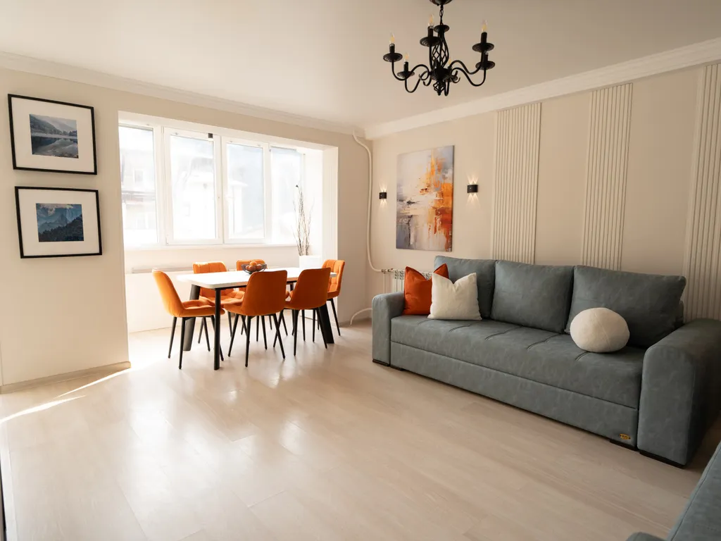 Дизайнерская квартира с видом на горы в центре Домбая