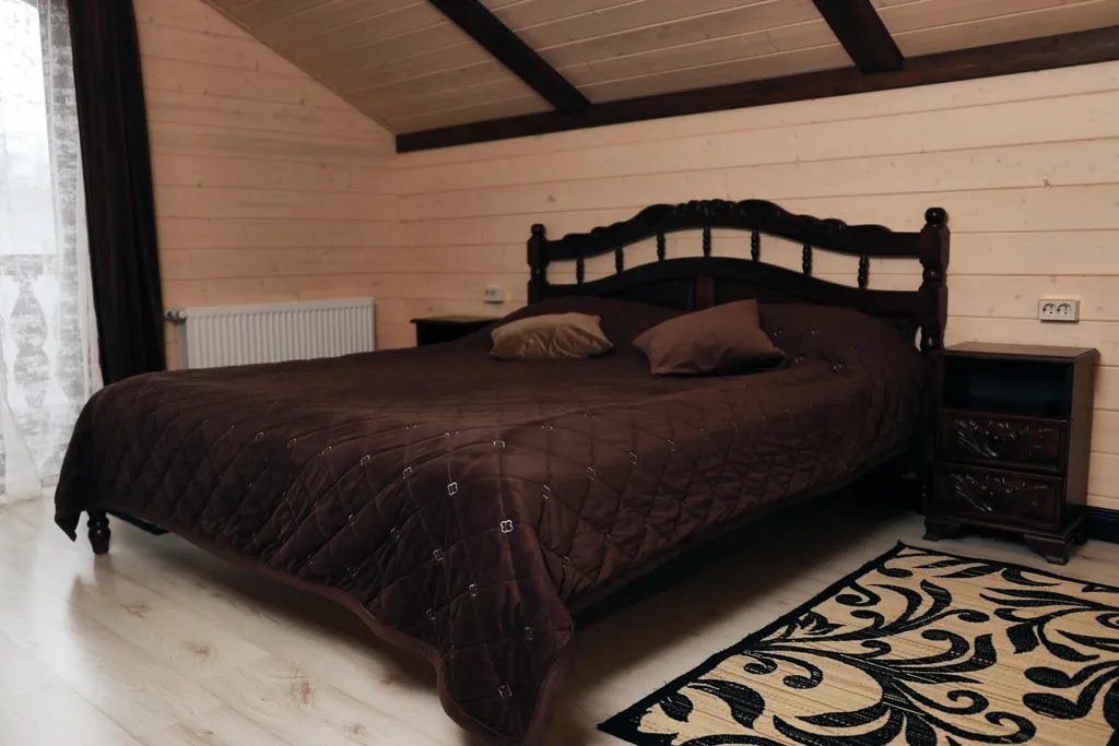 Шале с видом на горы и реку Moon House Arkhyz