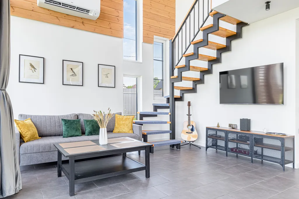 Современный барн с панорамными видами вблизи Сорачан