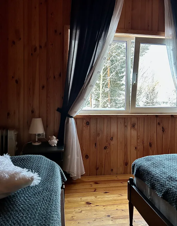 Большой коттедж с камином Гнездо