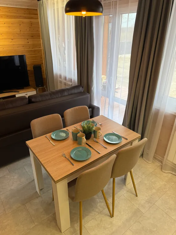 Одноэтажный двухкомнатный дом БарнХаус в черте города