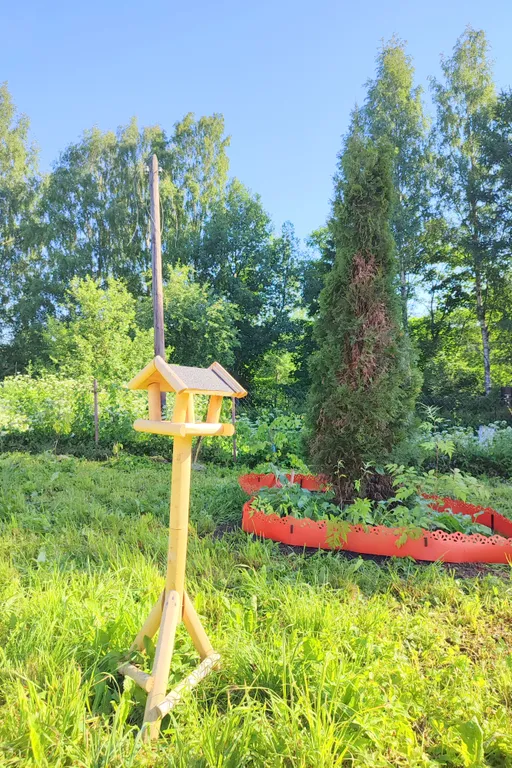 Птица синица House с огромным балконом у озера