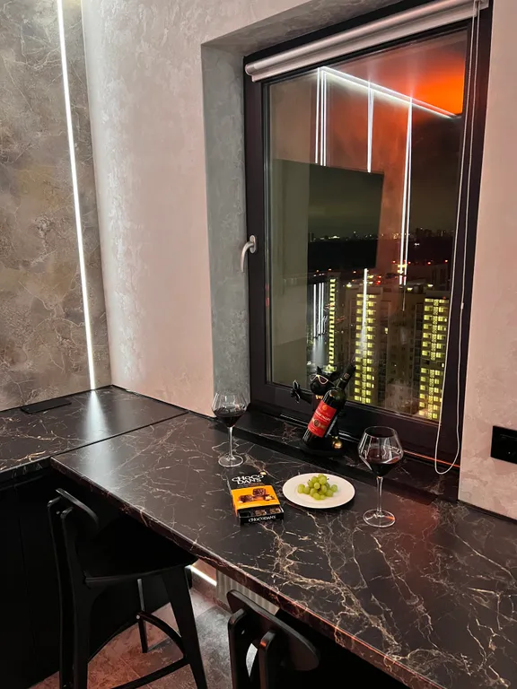 Студия 1 с панорамным видом на город