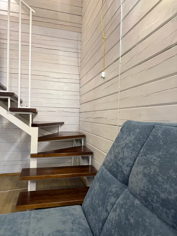 Белый дом и сосны