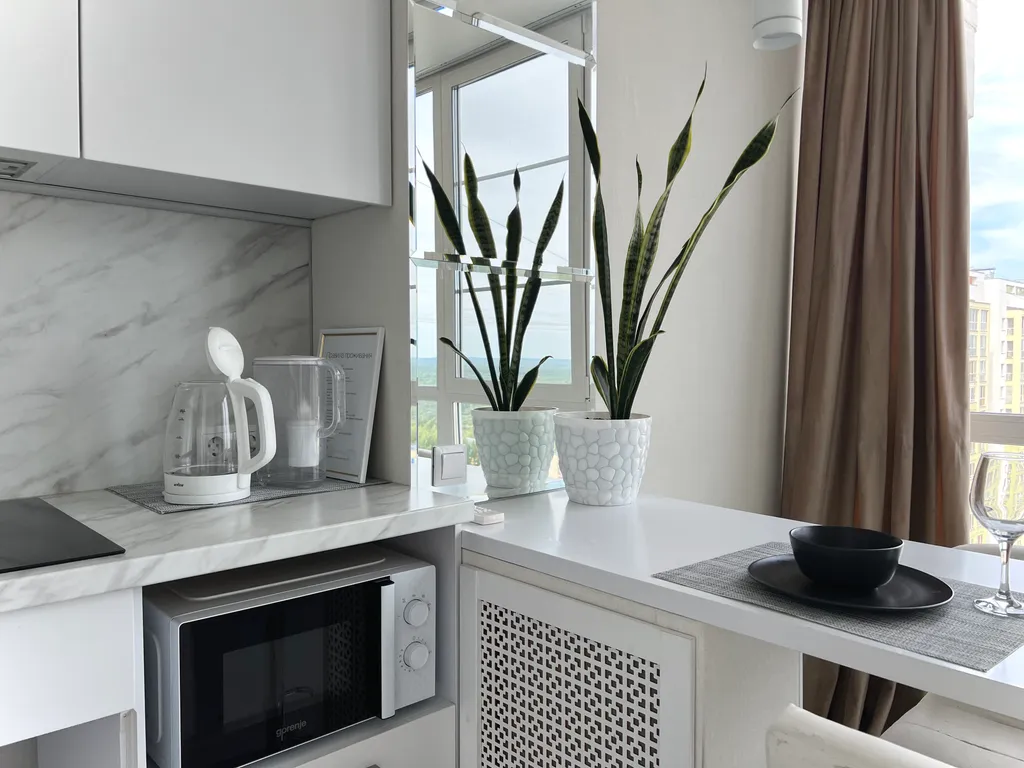 студия с панорамным видом