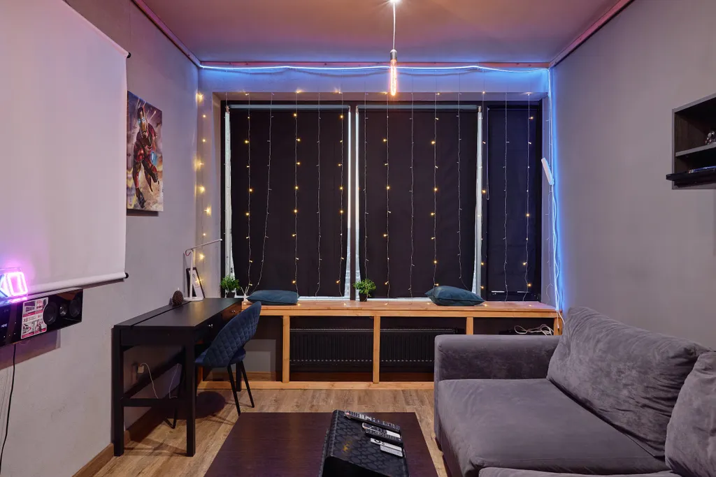 9-местные апартаменты с РSP4/3 c игpами, неонoвой подcветкой