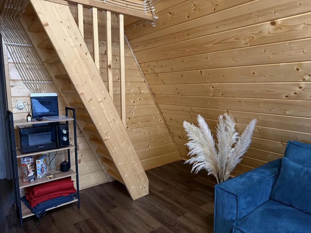 A-frame Петрол домик из дерева 4х местный