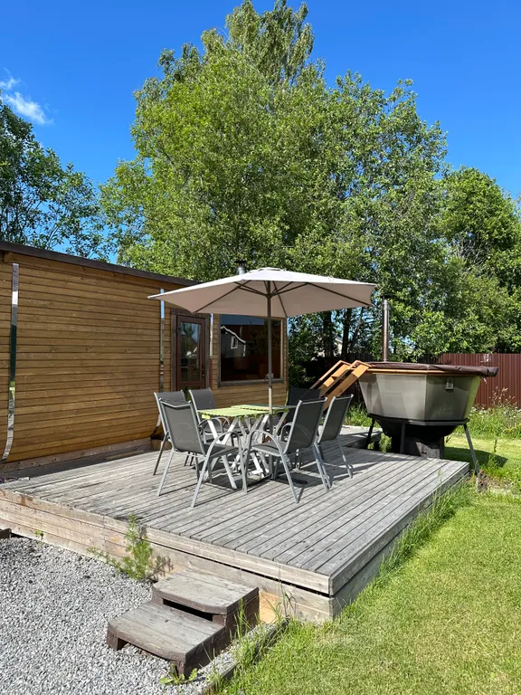 Загородный дом Сканди с баней и чаном