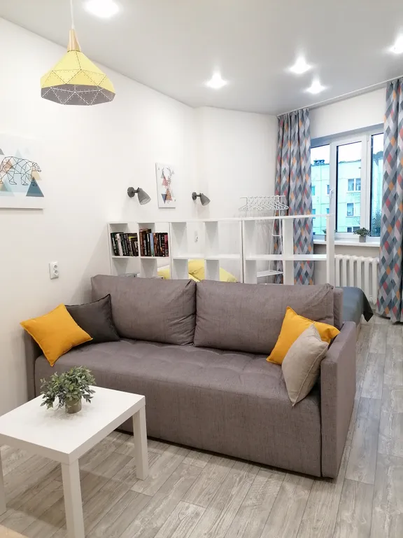 Квартира у склона в скандинавском стиле