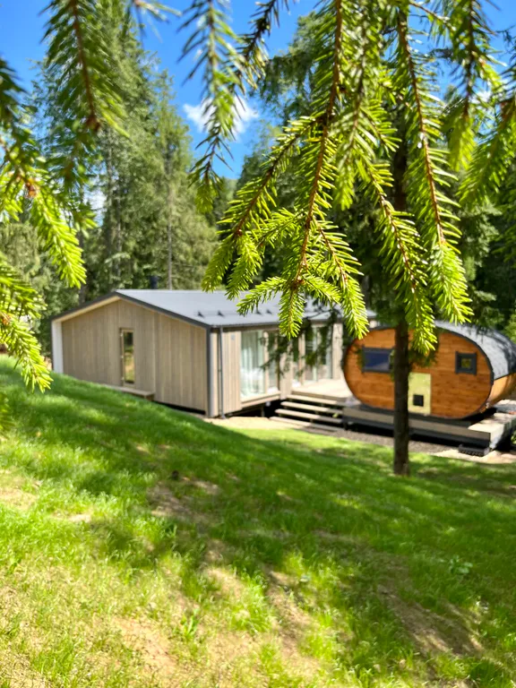 Видовой дом с джакузи и баней